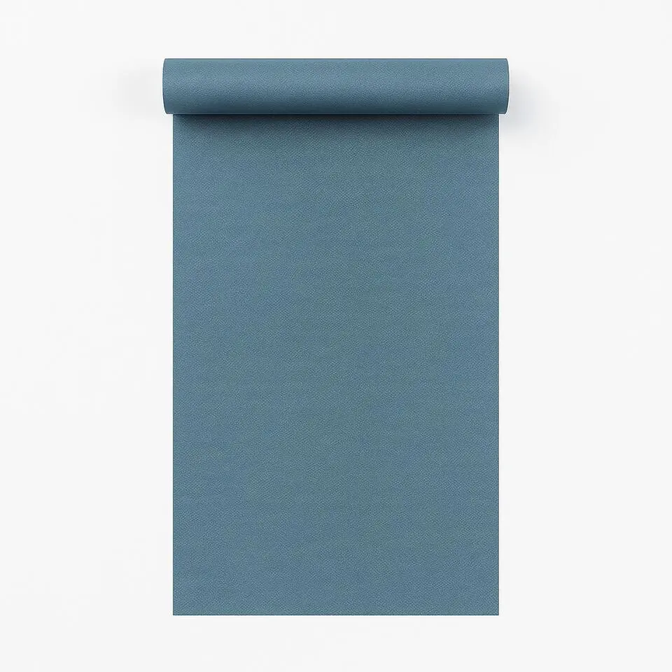 Dutch Wallcoverings Vliesbehang Linen & Textures uni - blauw - 10,05m x 53cm