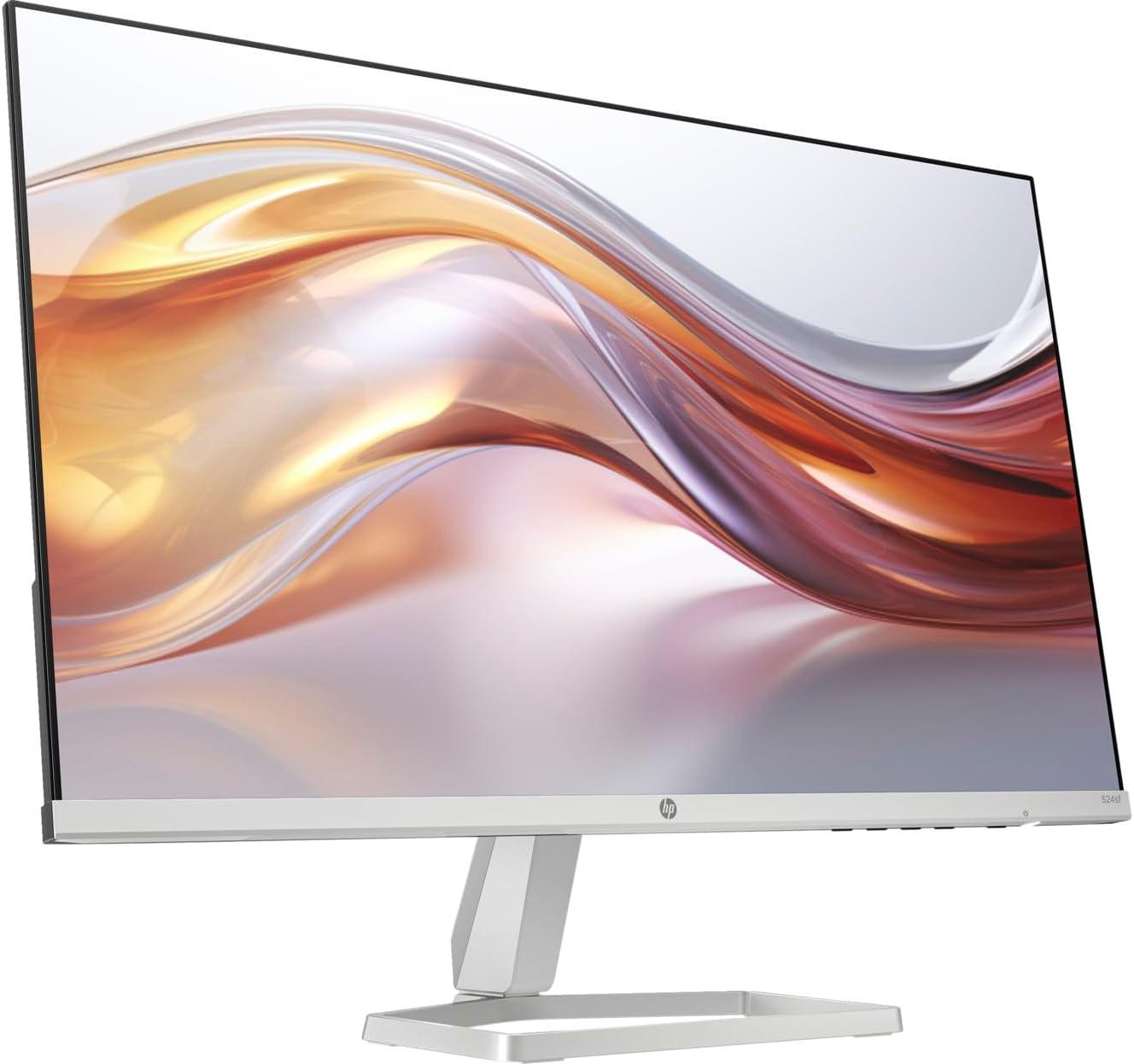 HP 24 100Hz 300 Nits IPS FHD (1920x1080) Monitor (Replaces M24f) with Docztorm Hub USB Port Expander  Flicker-Free  Adjustable Tilt  1x HDMI 1.4  1x VGA  Black/Silver (2026 Latest Model)