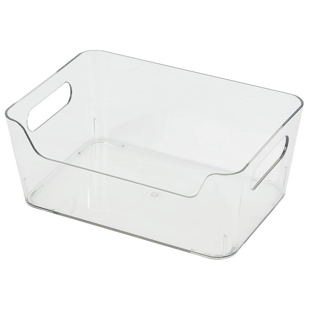 Bac rangement frigo 2L plastique transparent 20,5x14xH8,5cm