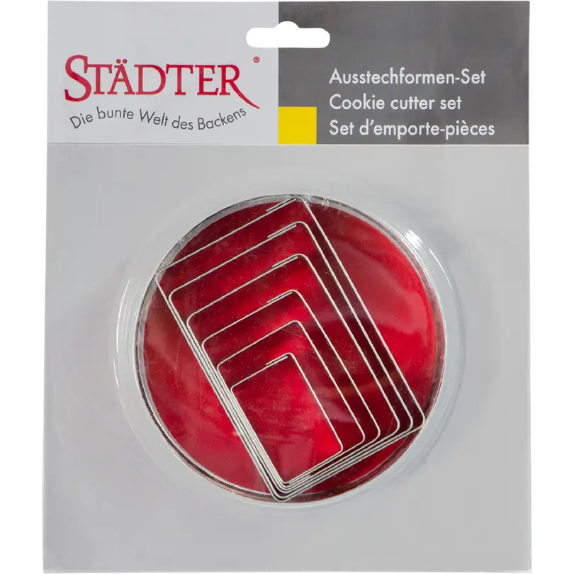 Ausstecher 6er-Set Rechtecke