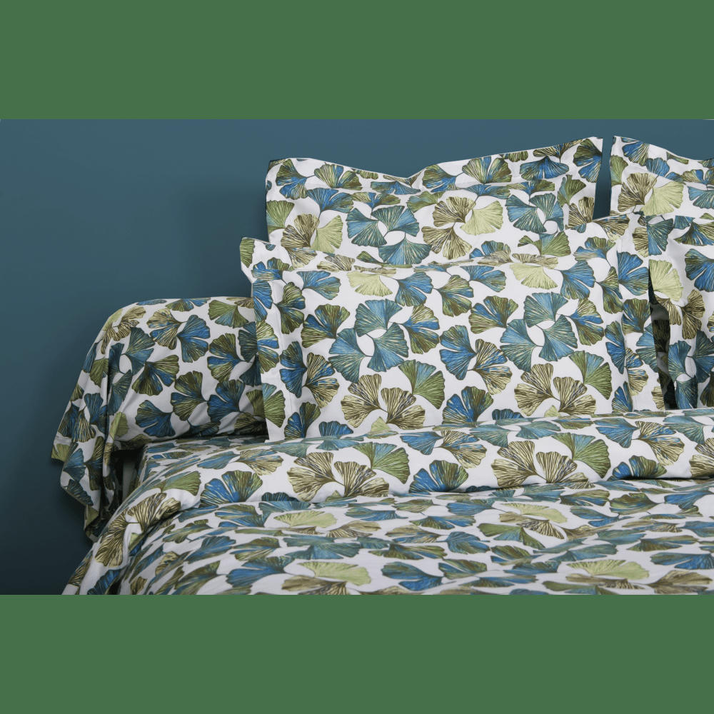 GINKGO SATIN - Taie de traversin satin de coton 86*185 cm  imprimé Ginkgo