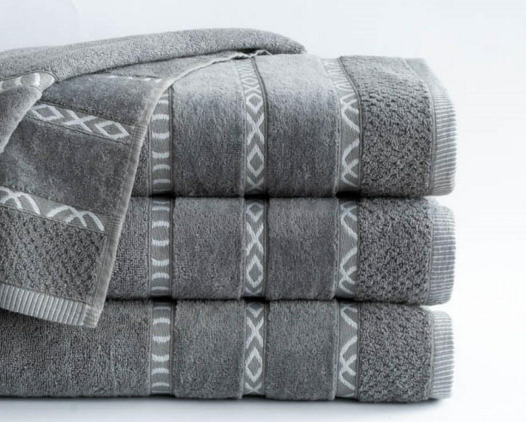 Ręcznik Gino 70x140 szary 550g/m2 frotte