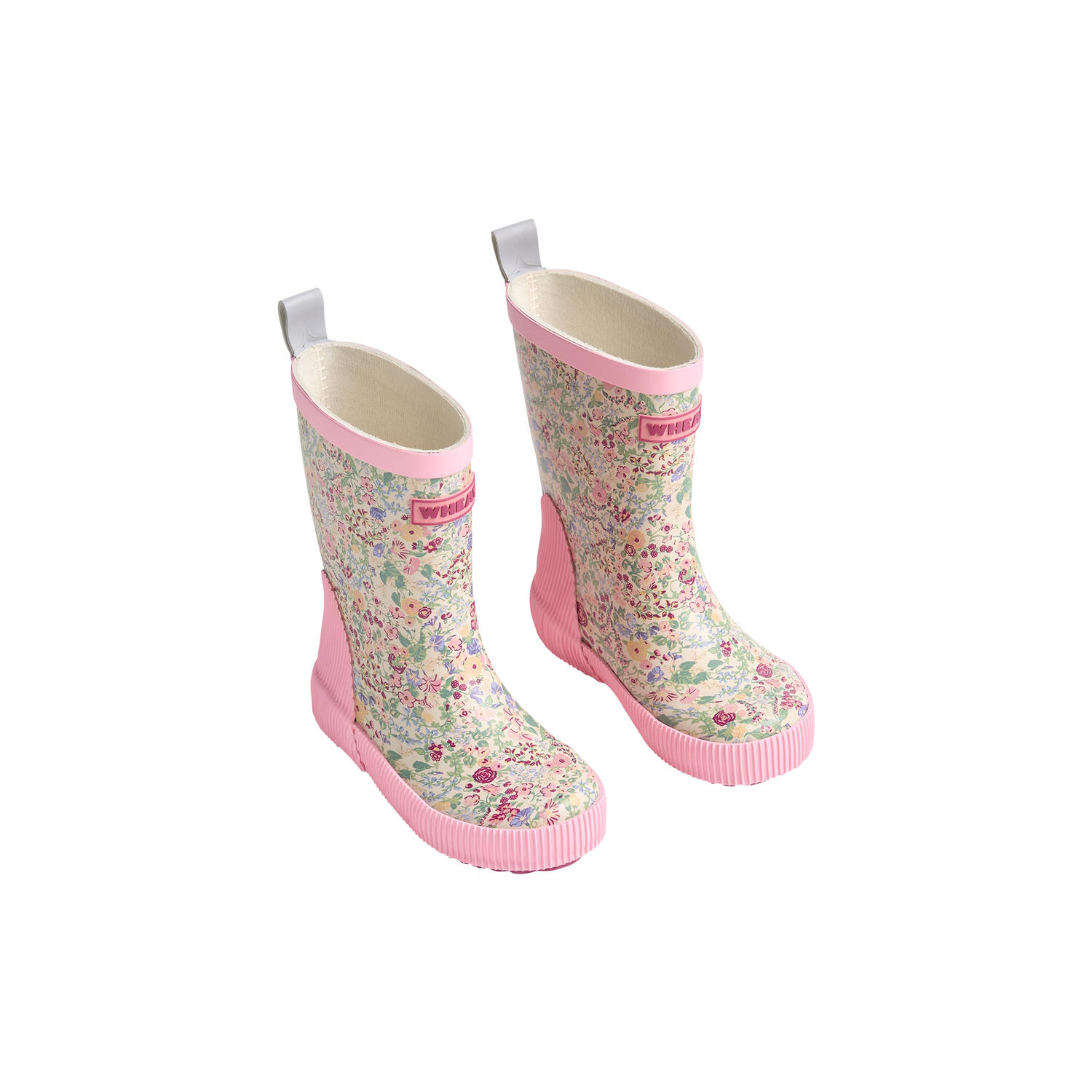 Rubber Boot Welly, cool sky flowers