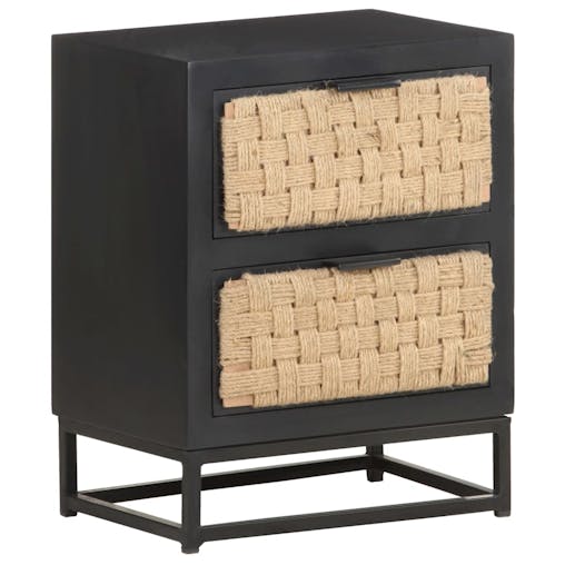 NNEVL Bedside Cabinet 40x30x50 cm Solid Mango Wood