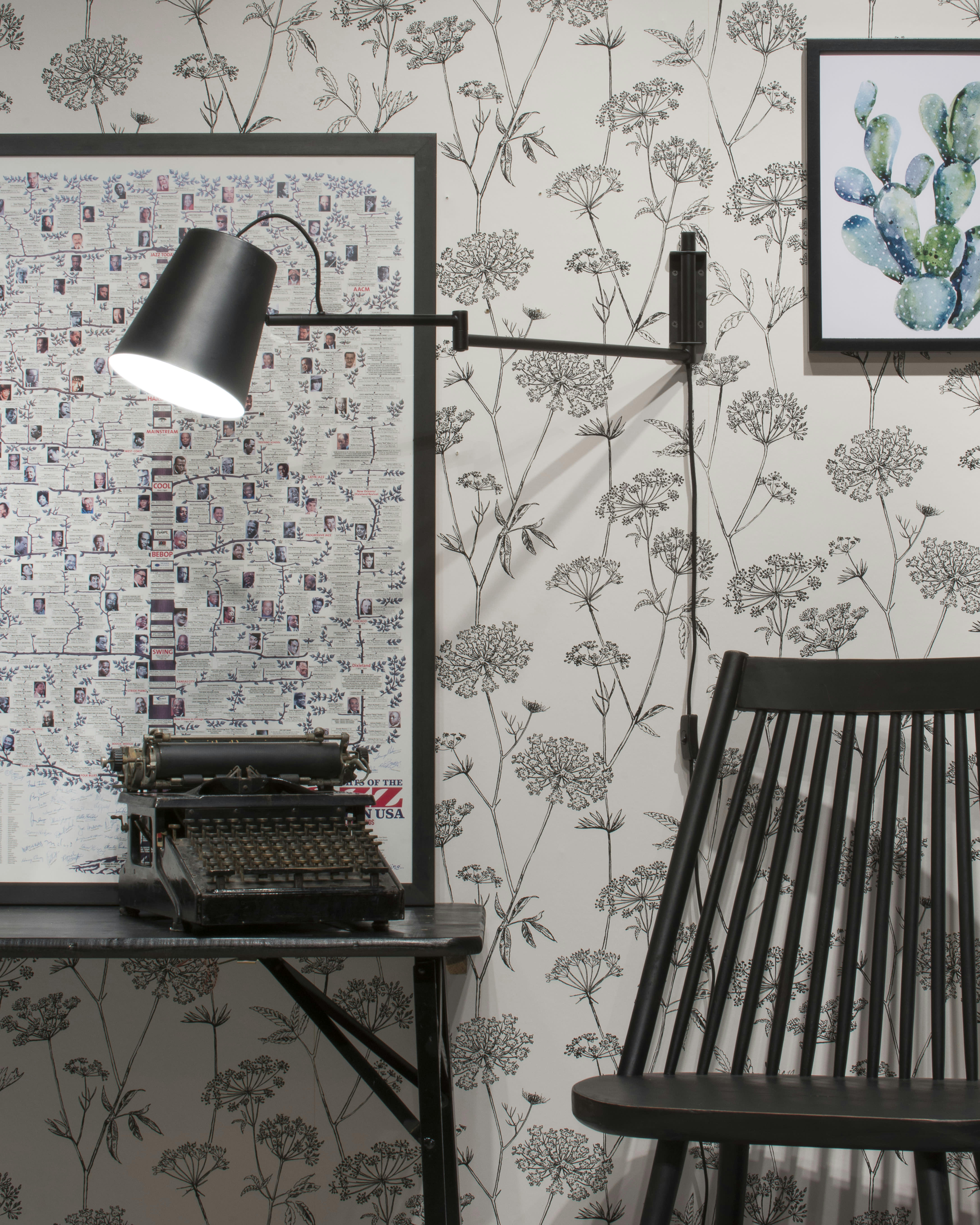 BRISBANE - Applique modulable noire H26cm