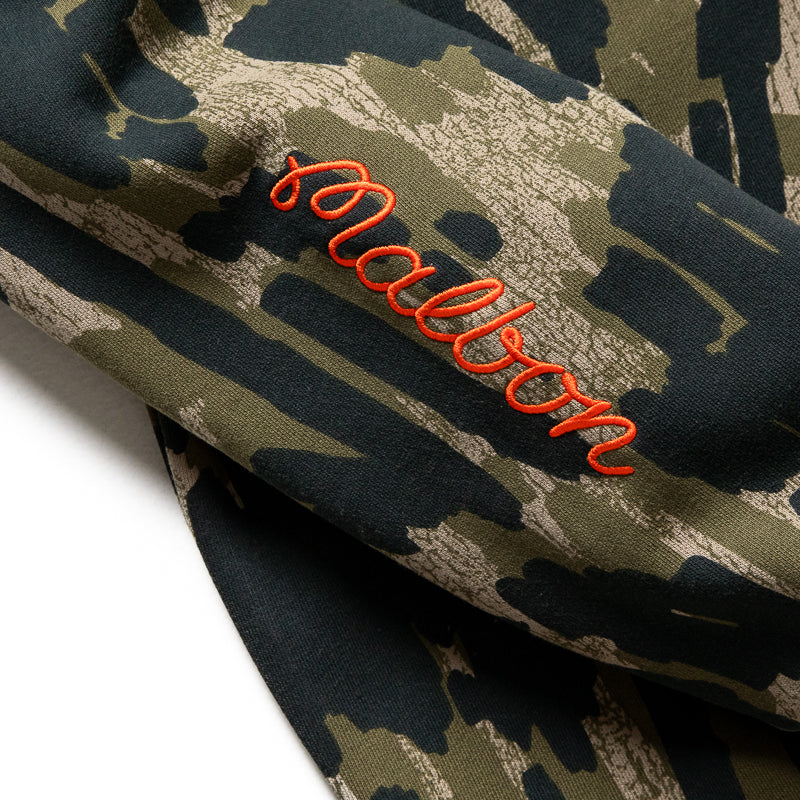 Malbon Golf Tour Divot Range Sweatshirt - Bark Camo