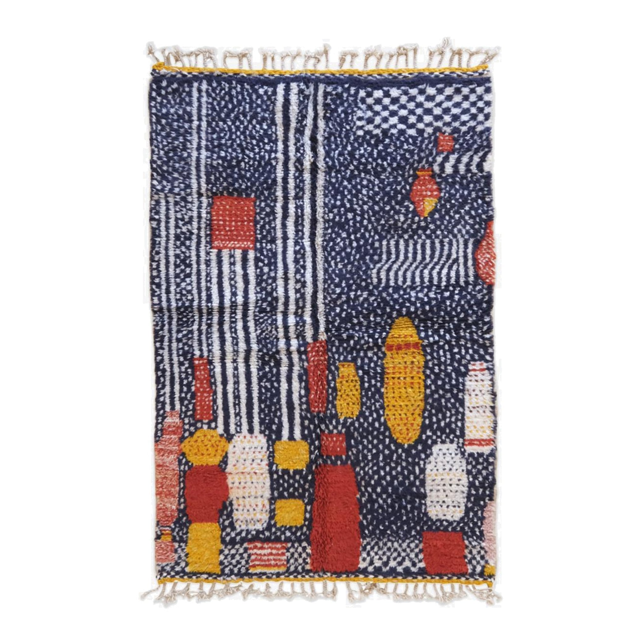 AFK Living vloerkleed Berber - handgemaakt - Wol - 140 cm x 200 cm