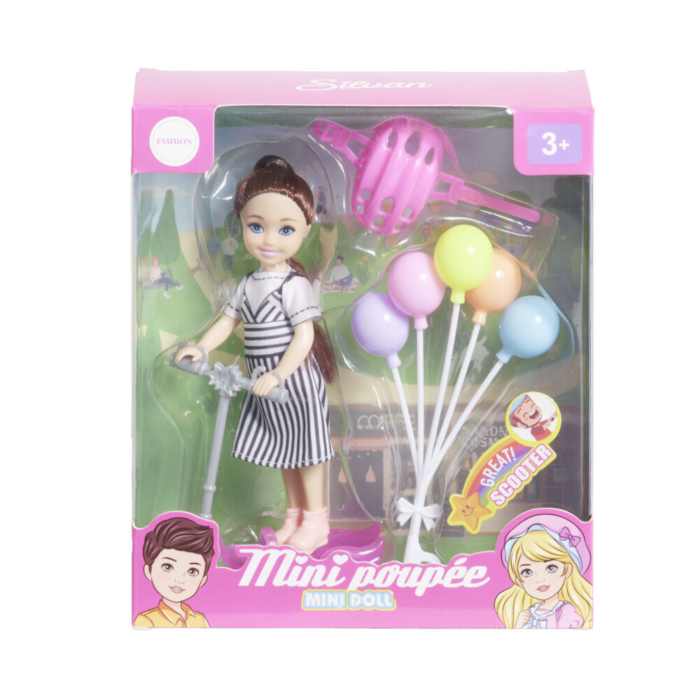 Mini poupée avec accessoires - 3 modèles