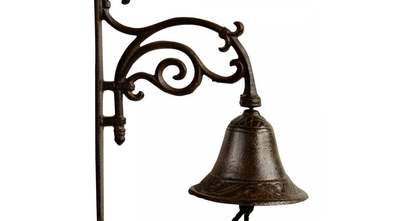 - Cloche Fonte Marron 20.5x11.5x25.5cm
