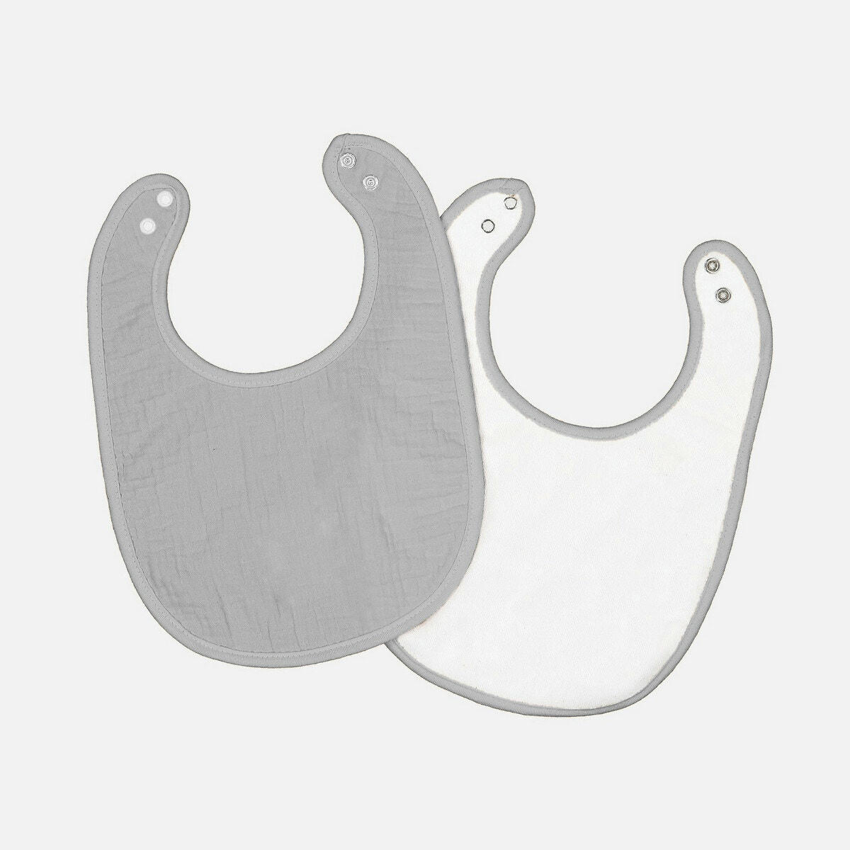 Lot de 2 bavoirs bébé en gaze de coton, Kumla