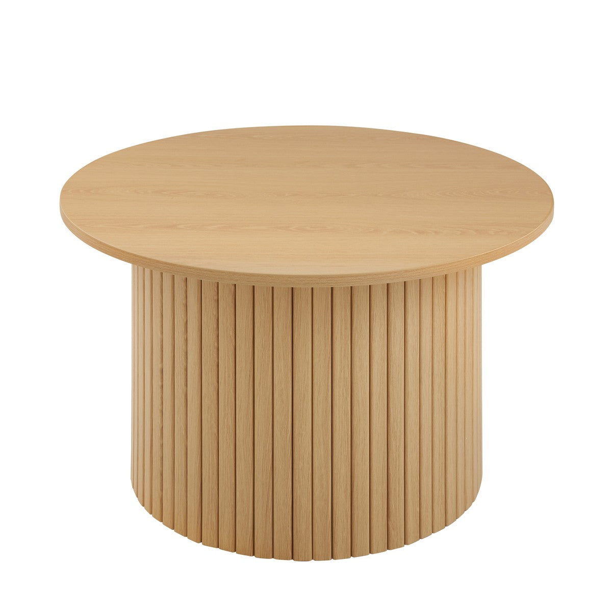 Calicosy - ELIE Set van 2 ronde salontafels - Eiken - 70x70x40 cm