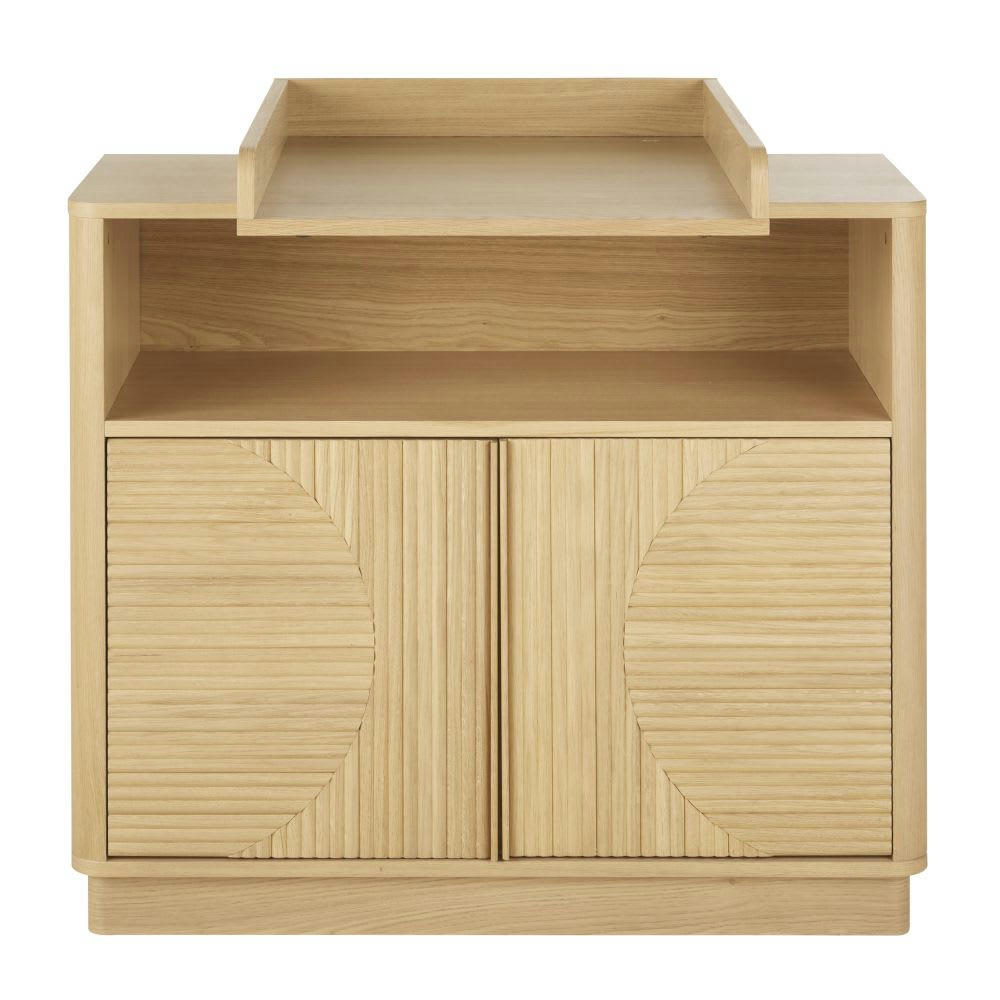 Elvire - Cabinet de rangement compatible plan à langer 1 niche 2 portes