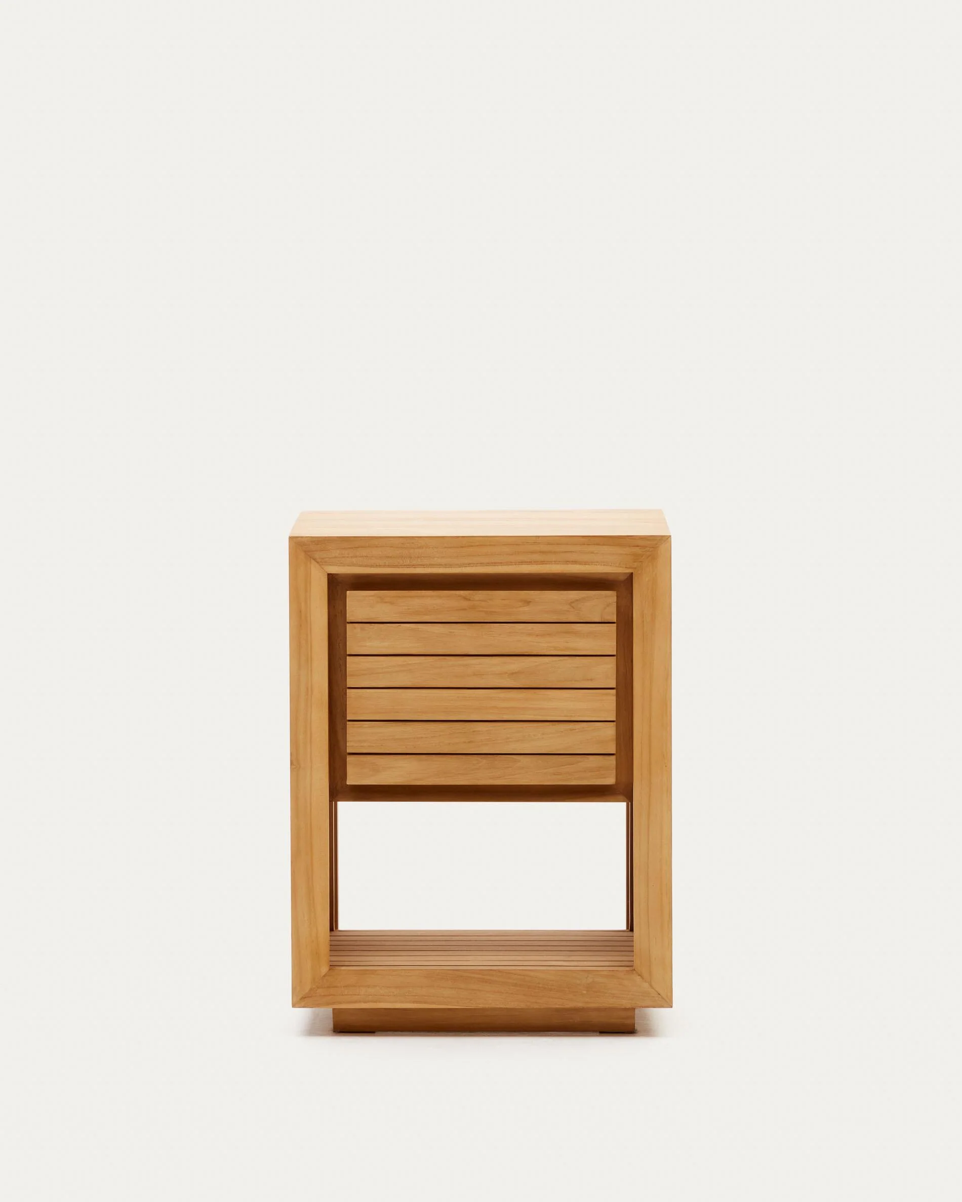Saula bathroom furniture in solid teak wood with natural finish, 60 x 45 cm