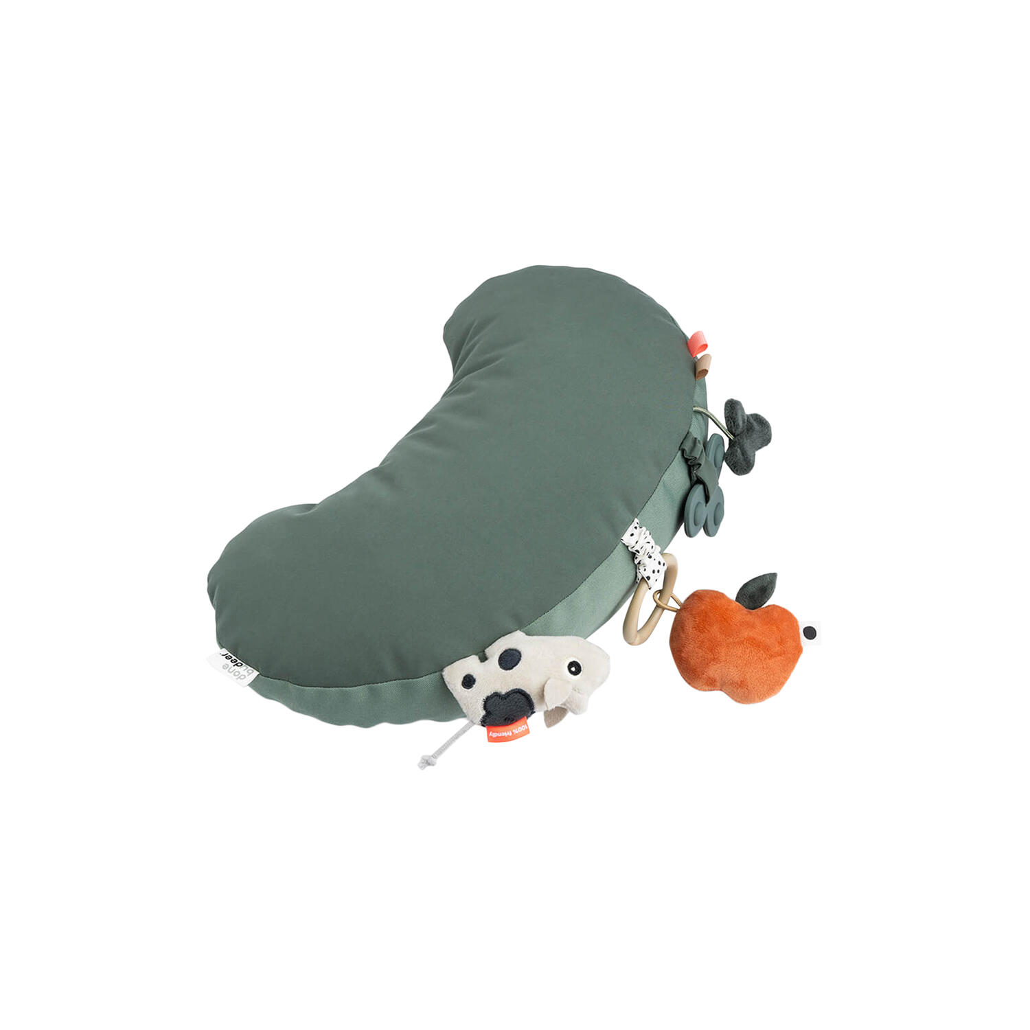 Tiny Farm tummy time aktivitetspude, green