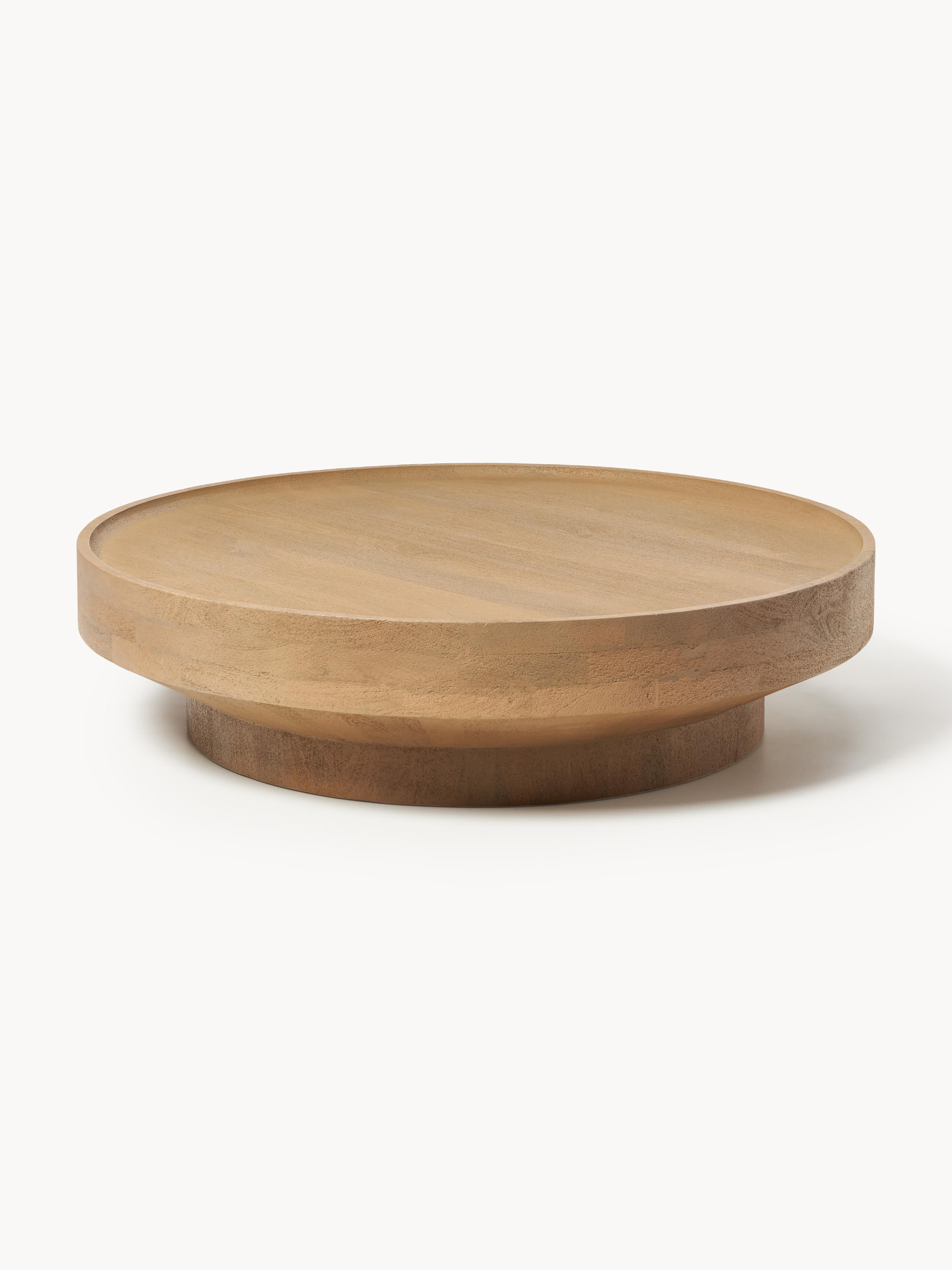 Runder XL Couchtisch Benno aus Mangoholz