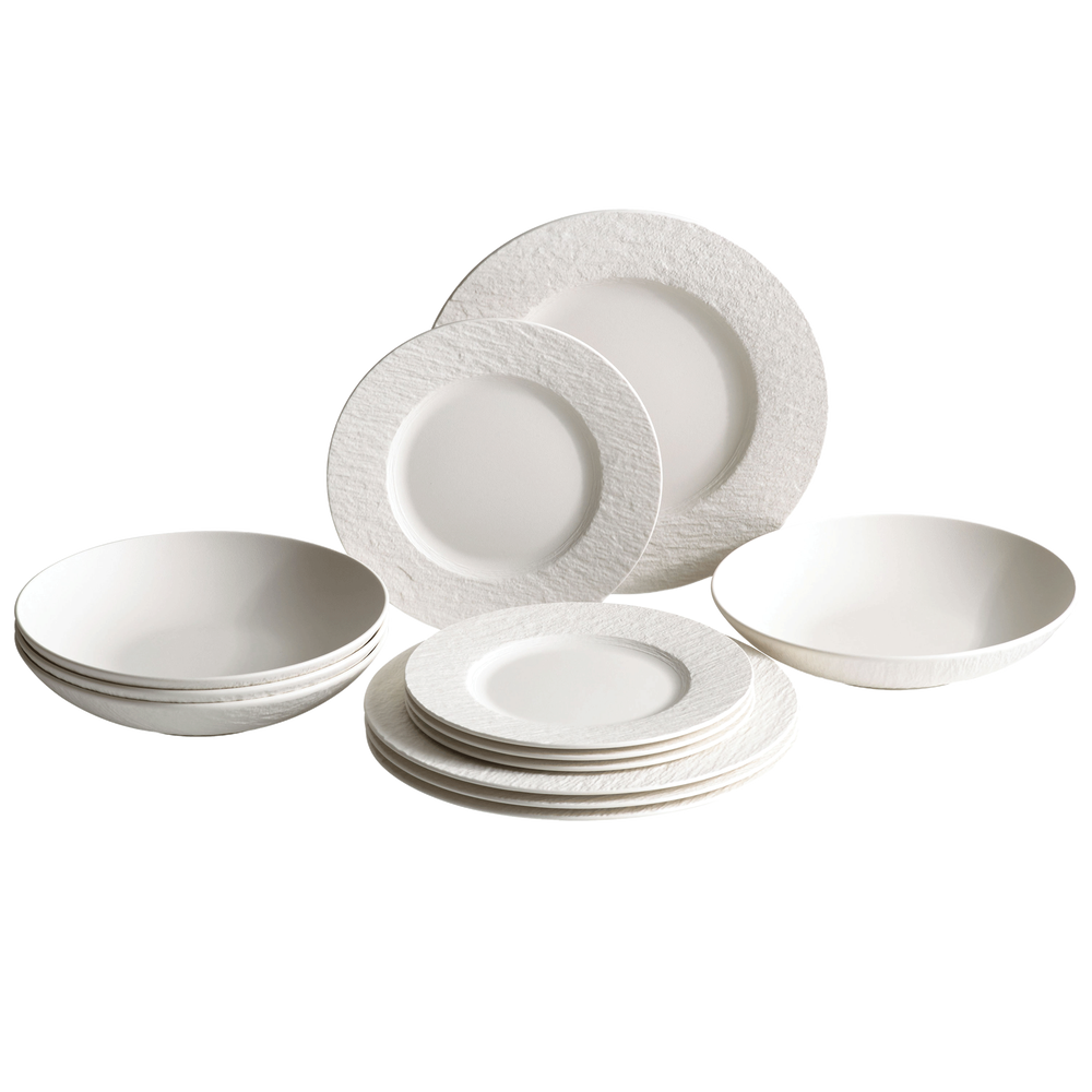 Manufacture Dinnerware set - White, Premium Porcelain