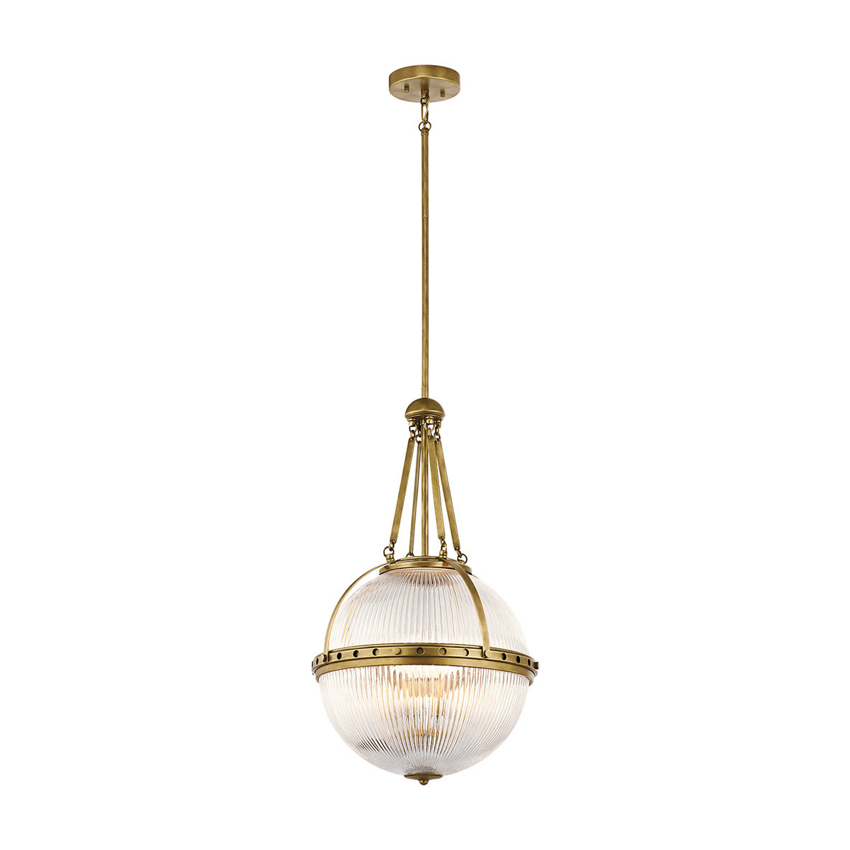 Lampa wisząca naturalny mosiądz Aster 3xE14x60W Kichler