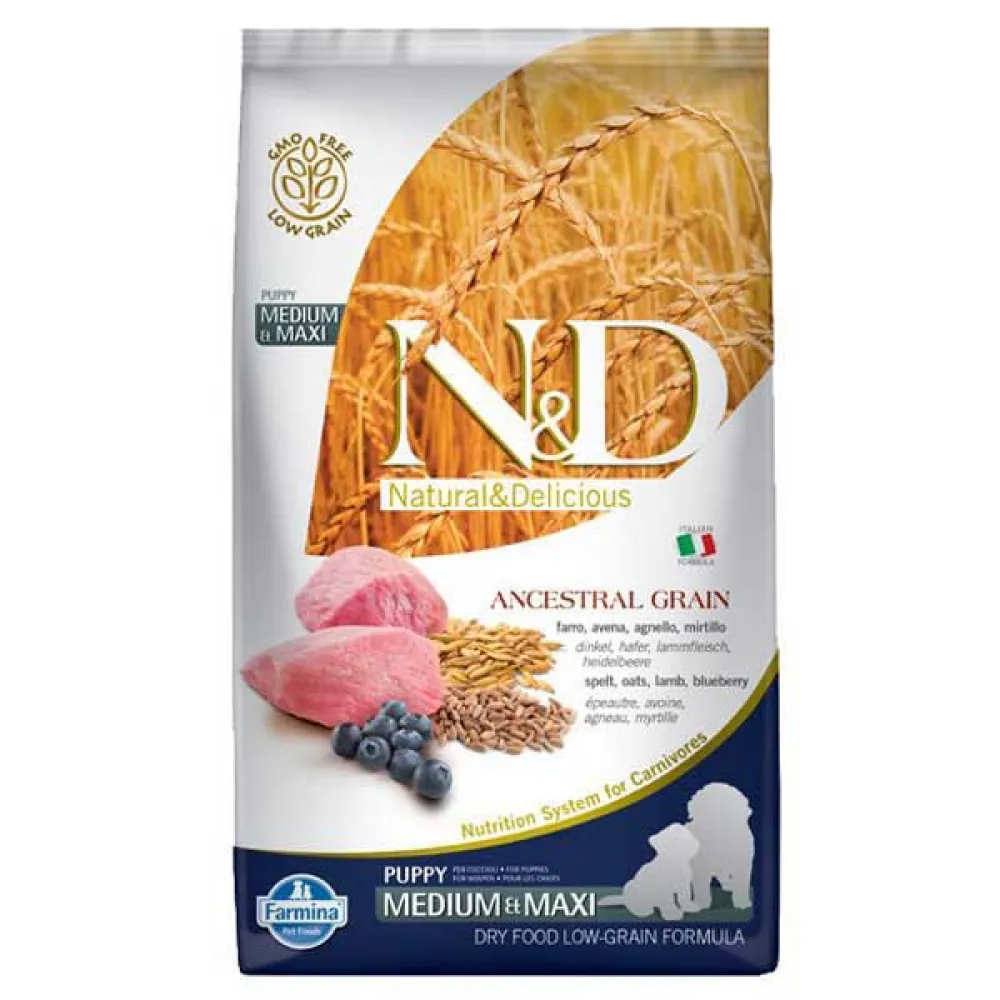 Farmina Nandd Ancestralgrain Puppy Mediumandmaxi Lamb 12kg dog food