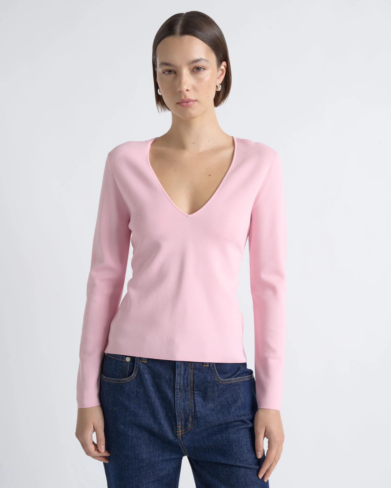 Milano Long Sleeve V-Neck Knit