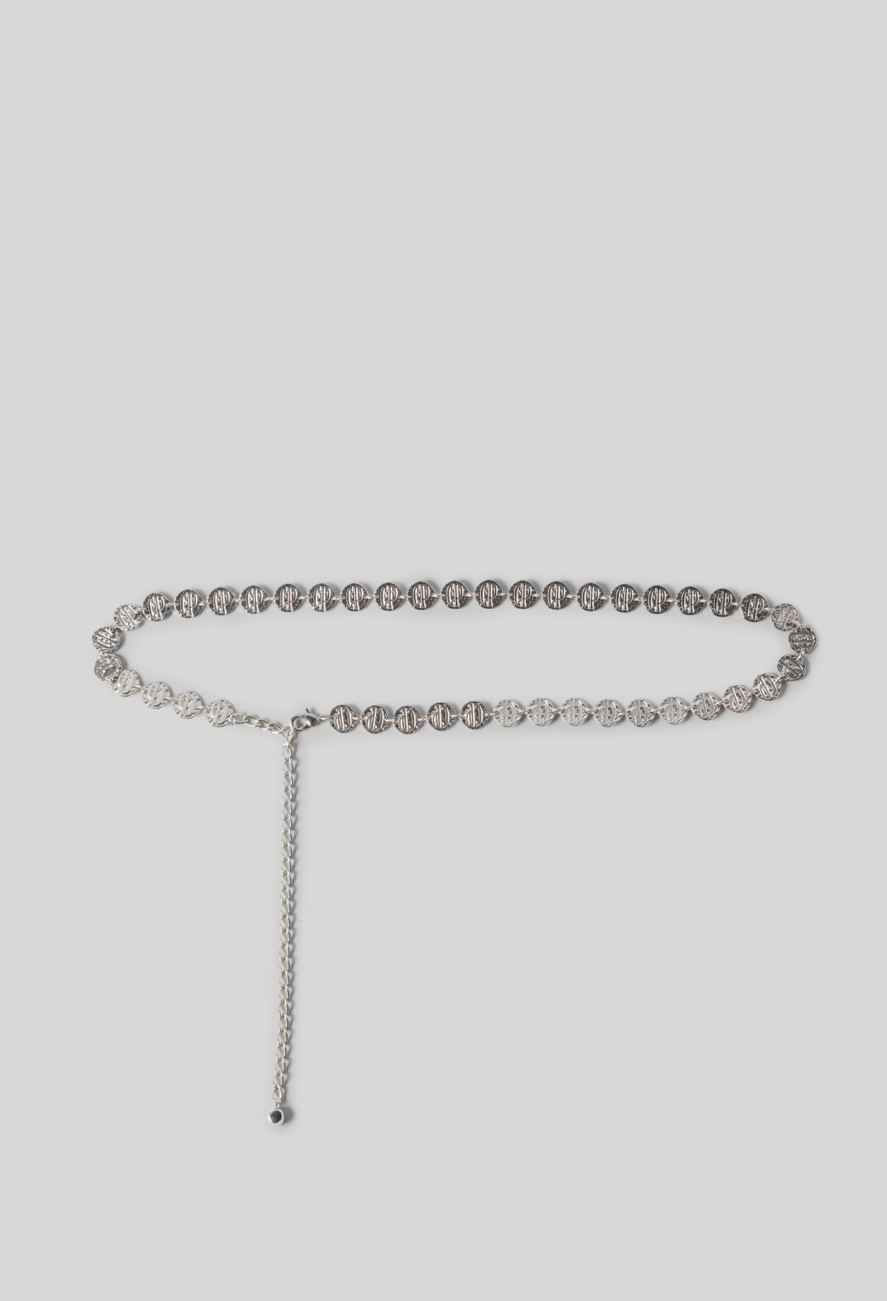 Ceinture cha&icirc;ne argentée médaillons CP