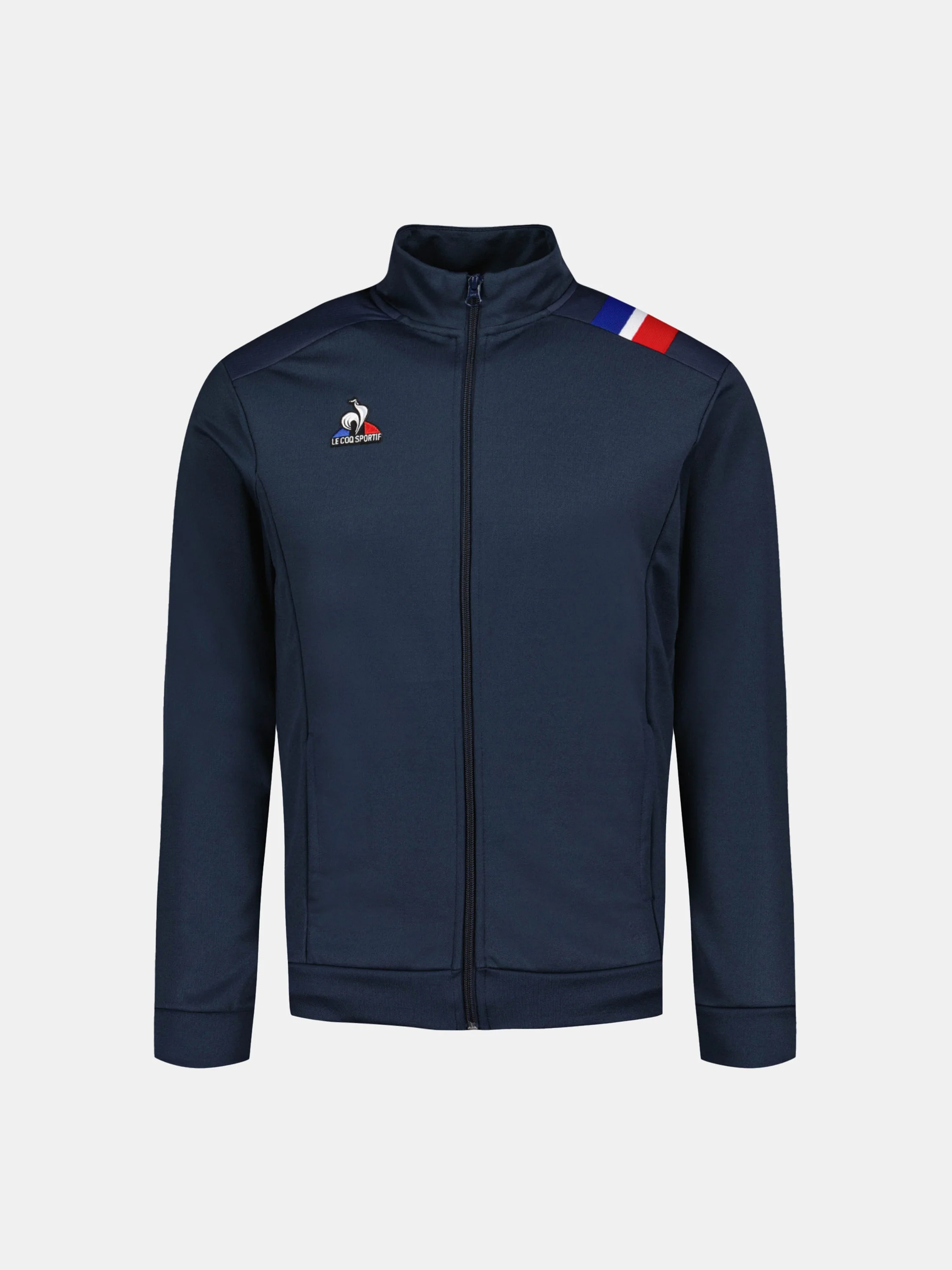 Veste zippée avec détails tricolores