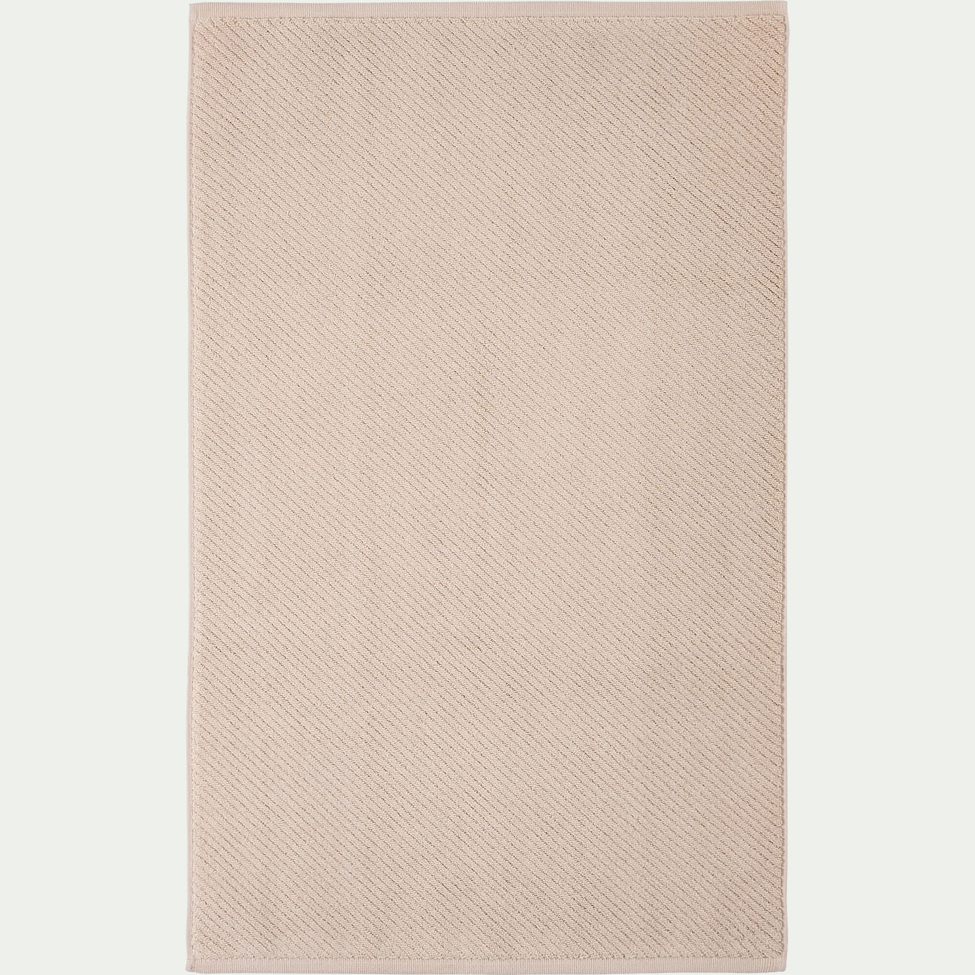 COLINE - Tapis de bain en coton bio - beige alpilles 50x80cm
