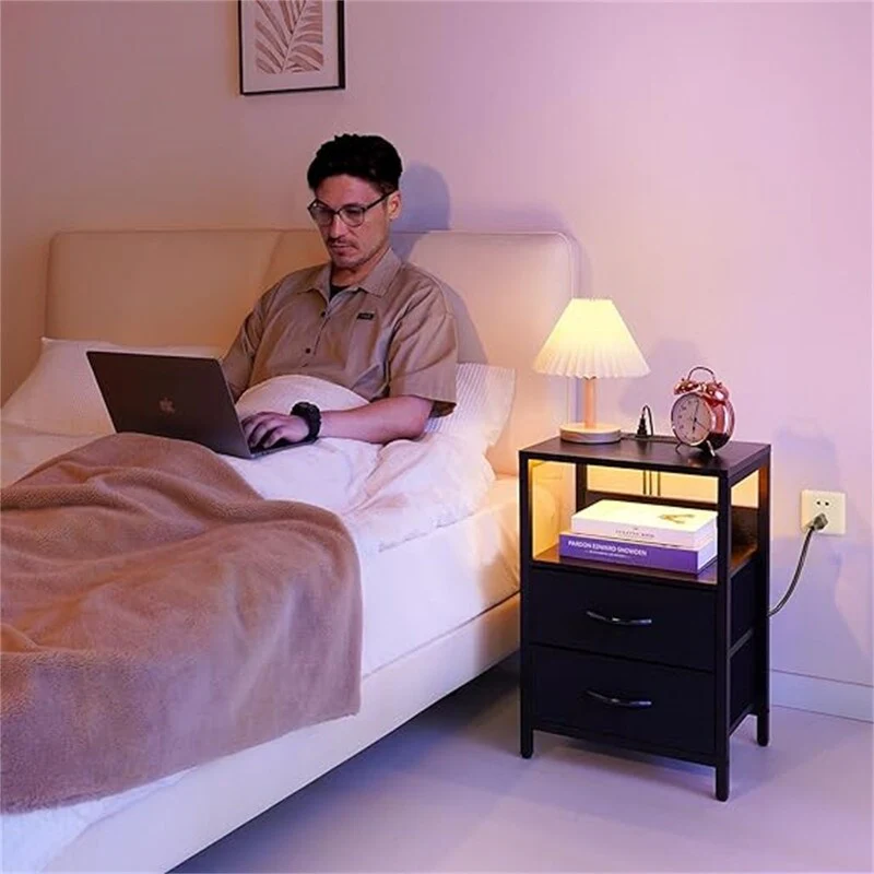 Nightstand with Charging Station