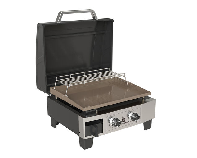 Beefmaster Griddle 2 Burner Flat Top BBQ on Cart