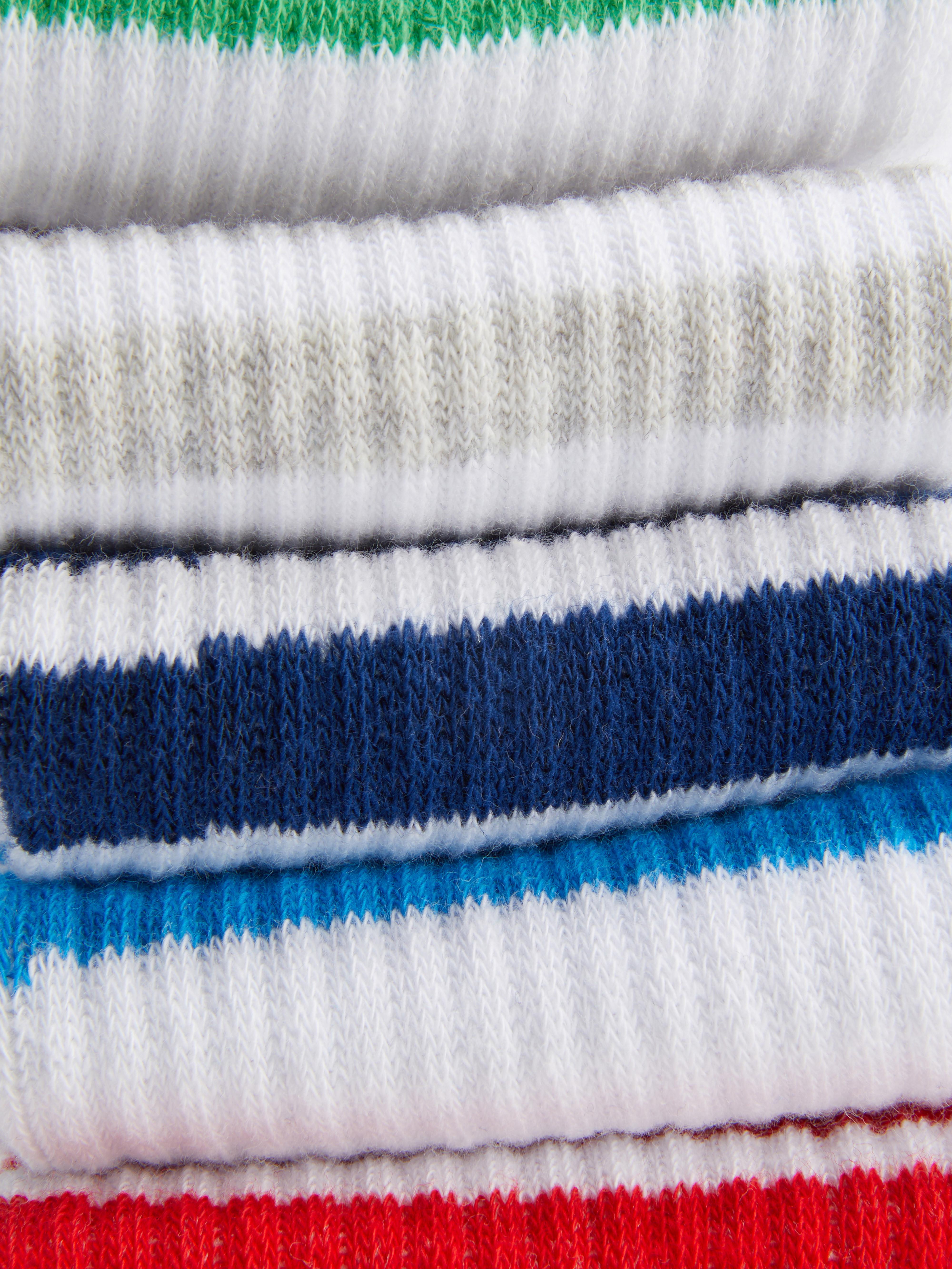 5-Pack Striped Ribbed Socks