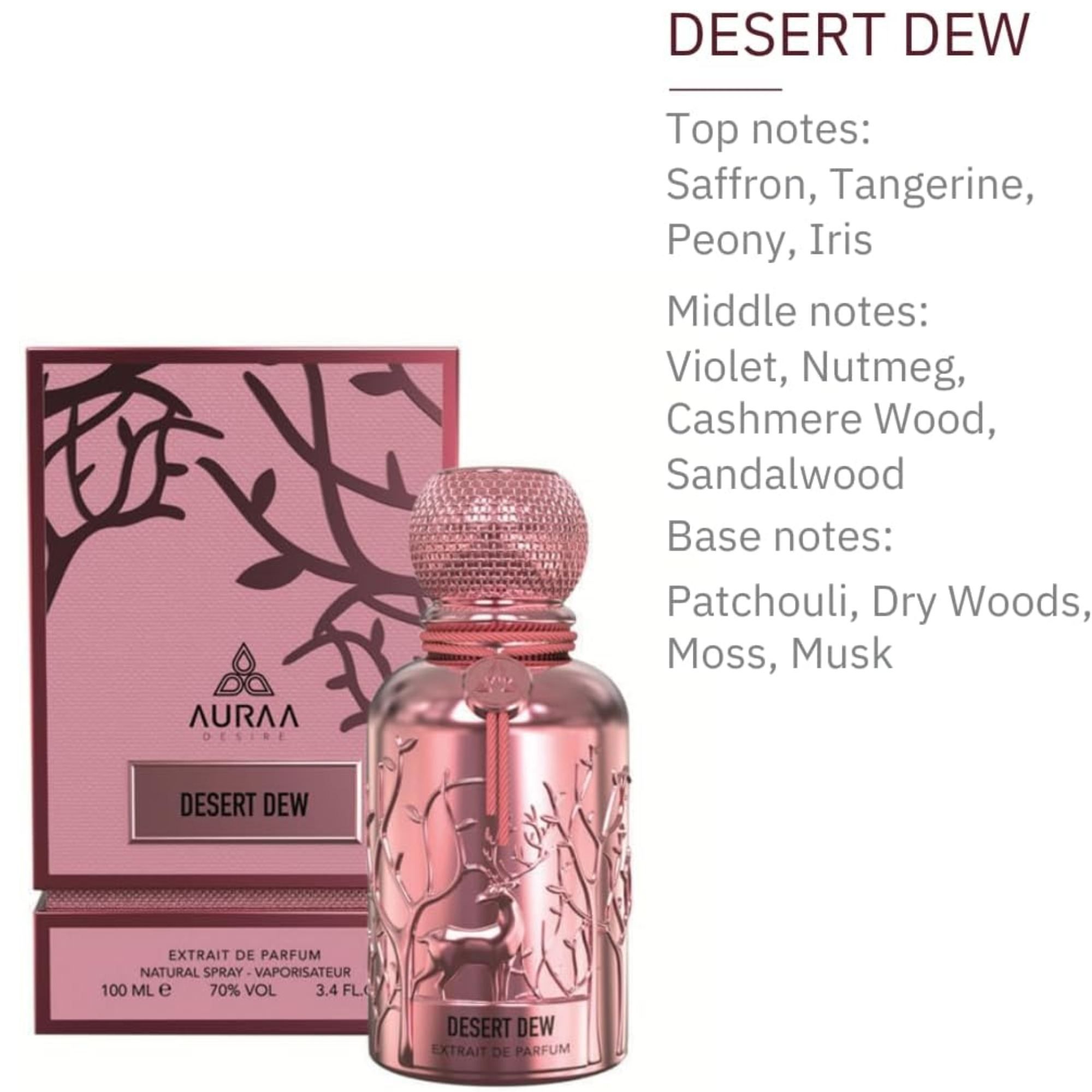 Auraa Desire Desert Dew Extrait de Parfum 100ml For Unisex