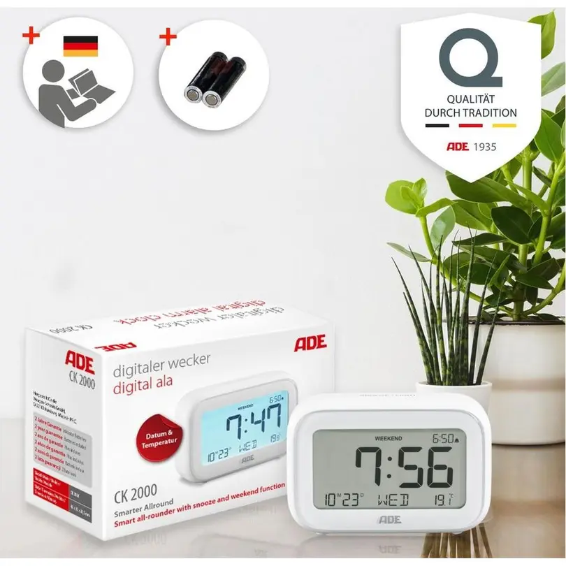 Wecker Digitalwecker mit Temperaturanzeige