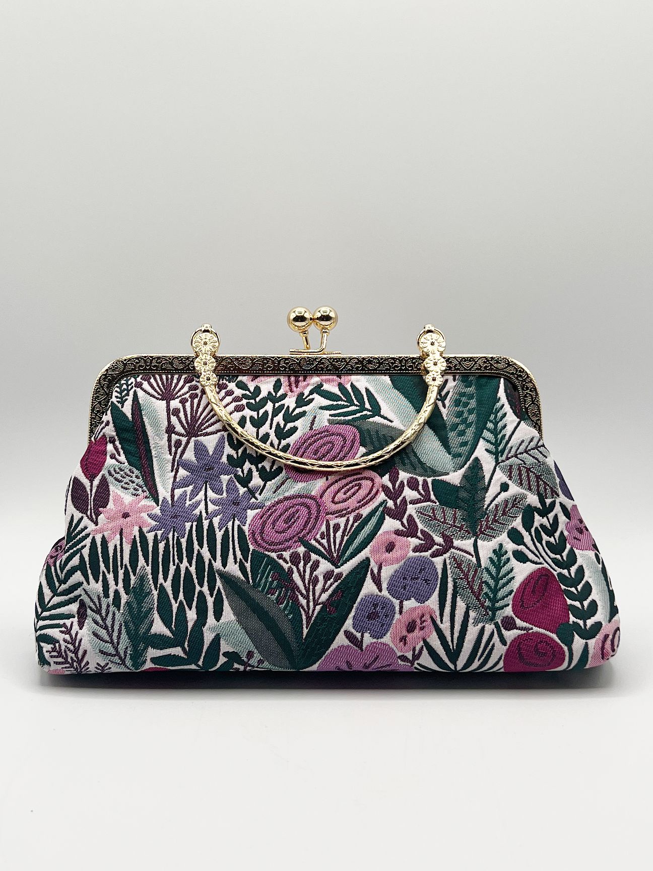 SVNX Floral Embroidered Clutch Bag