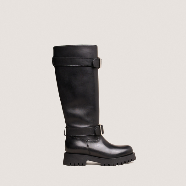Bottes souplesen cuir noir | DONE