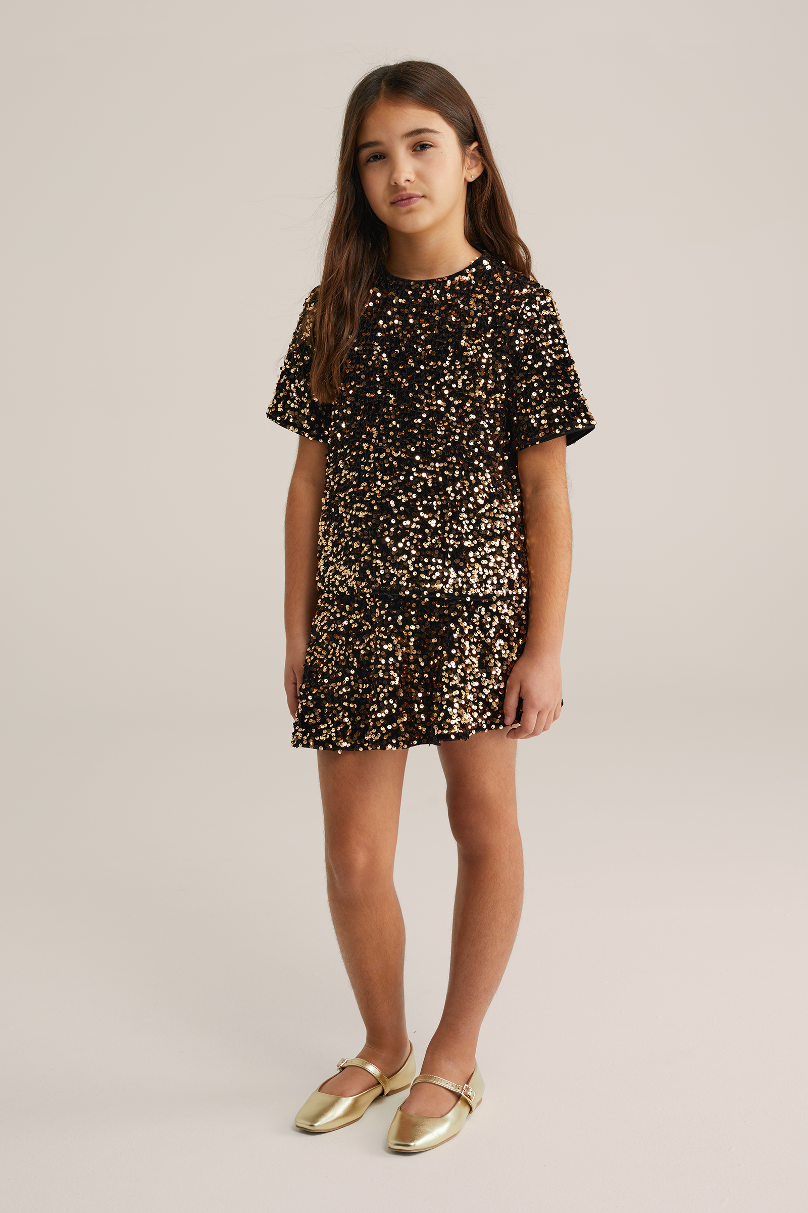 Meisjes rok met pailletten