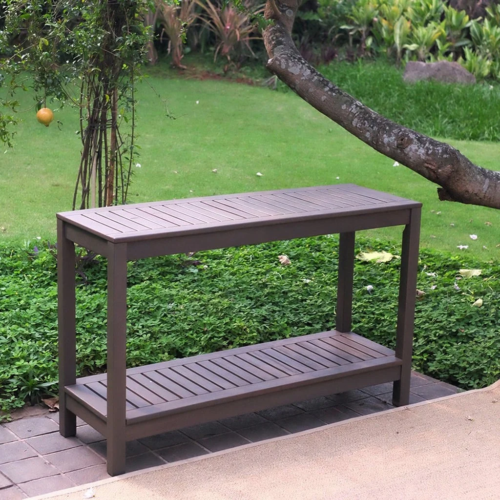 Cambridge Casual Lincoln Outdoor Console Table - Dark Gray