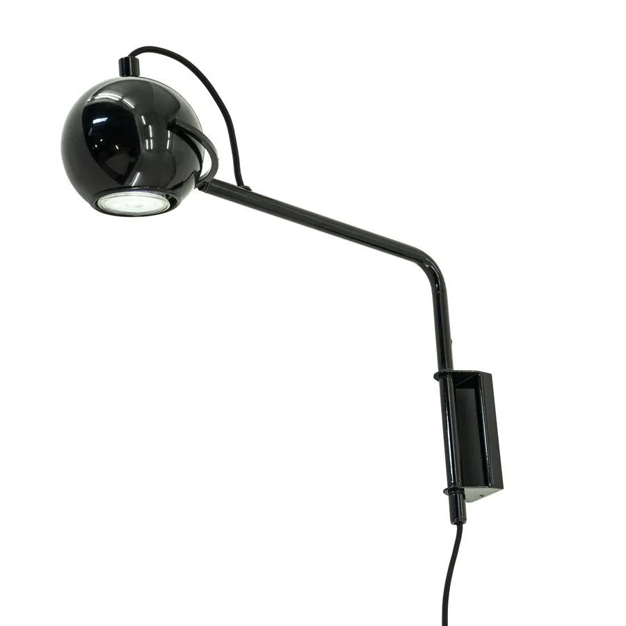 FurniLux Muur lamp camera - zwart - 37x10x28 cm