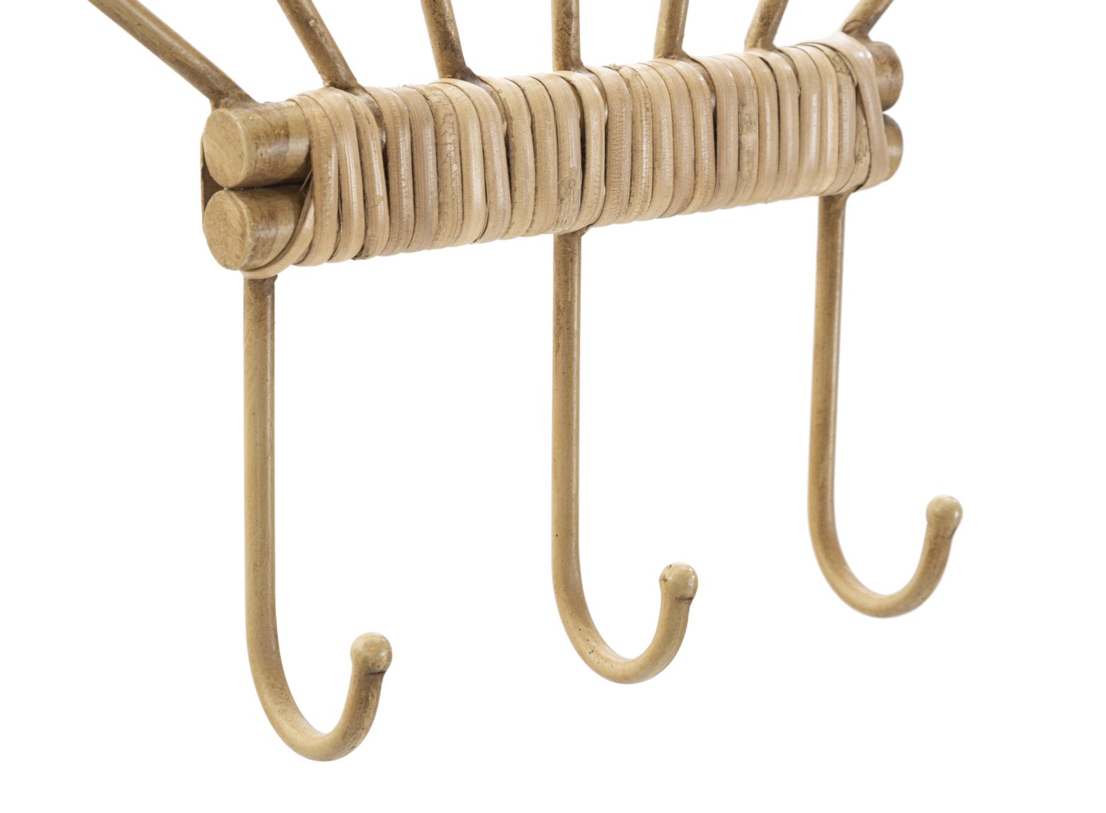 Mauro Ferretti Panama Wandkapstok met 3 haken in bruin metaal