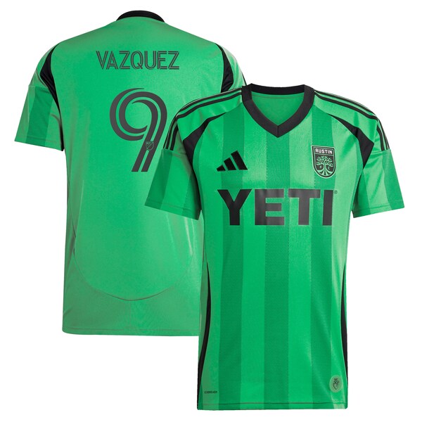 Brandon Vazquez Austin FC adidas 2025 The Heartbeat Kit Replica Player Jersey - Green