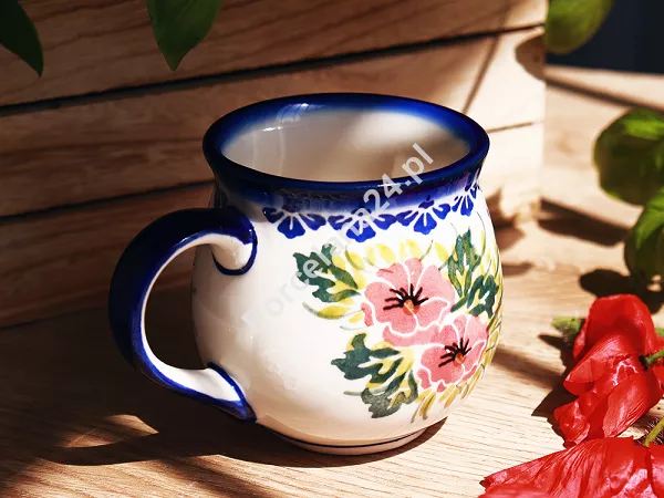 Kubek baryłka 0,3 L Bolesławiec - Maki Smolińskiej gat. I