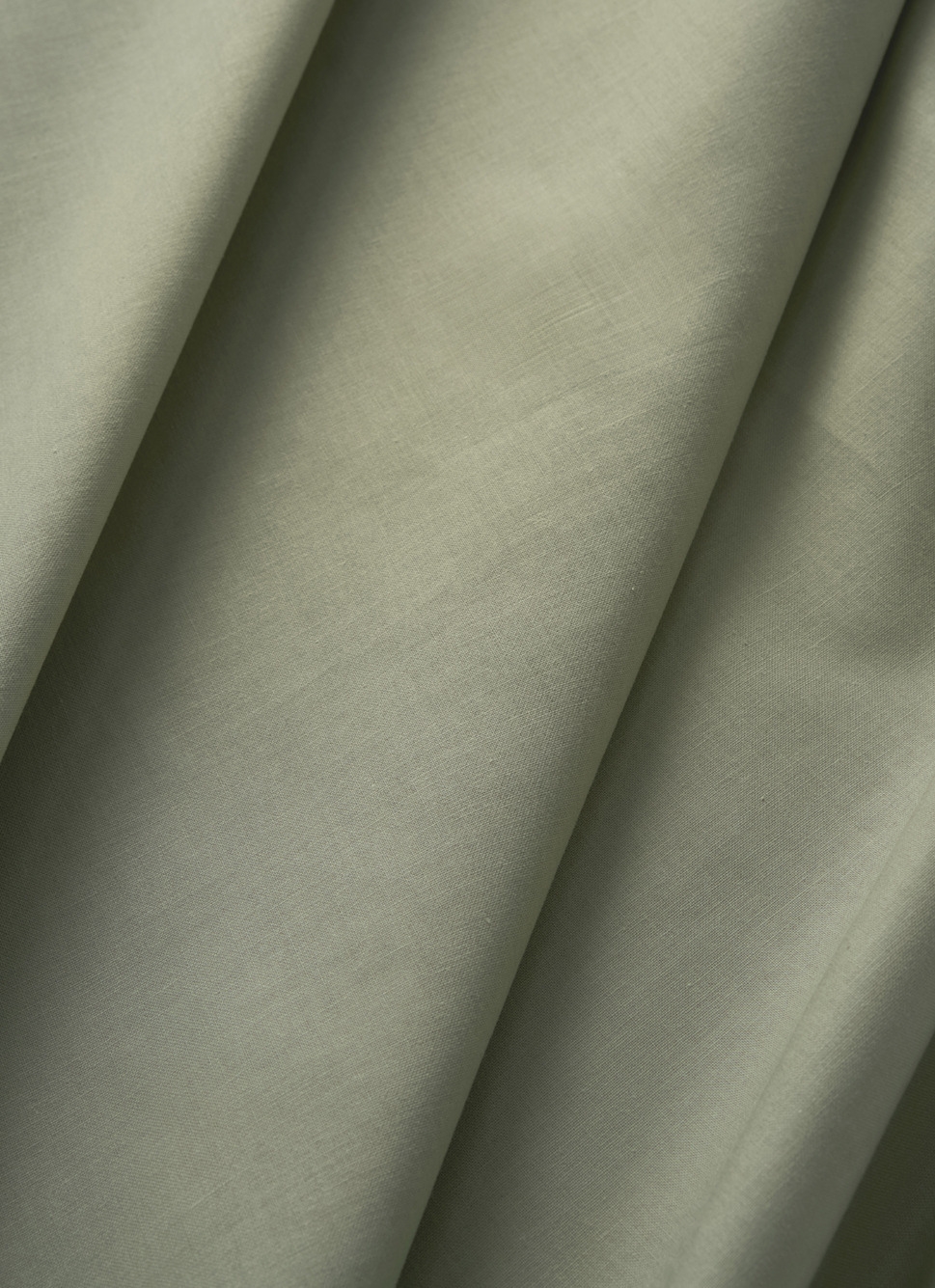 DRAP PLAT UNI EN COTON VERT TENDRE