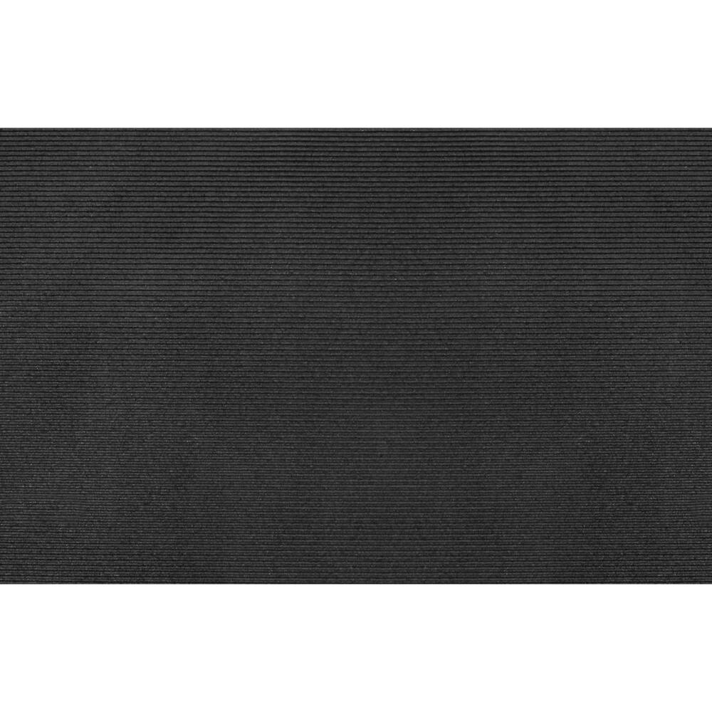 Multy Home Heavy-Duty Ribbed Runner, Black, 27-in x 72-in