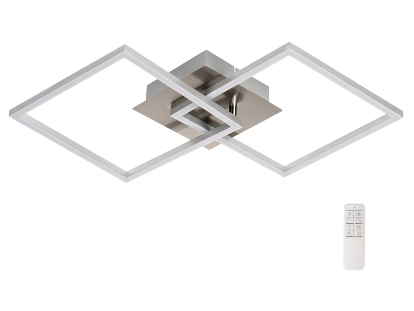 Lampa sufitowa KB Delid LED 62 cm 2-punktowa aluminiowa biała