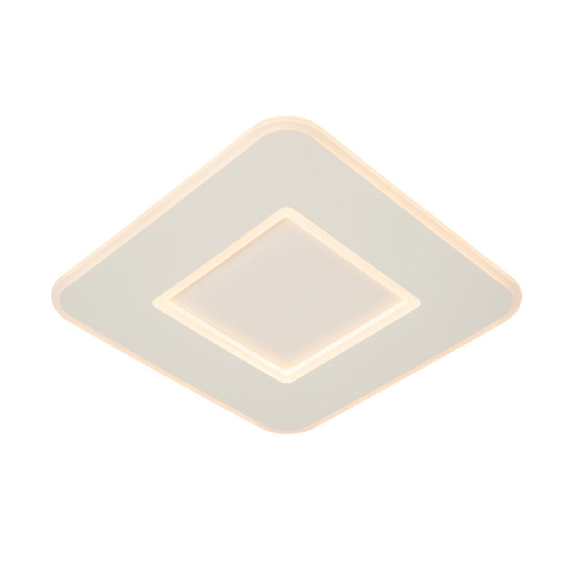 Plafonnier LED Axelle blanc 40 x 40 cm 1300 lm 24 W LUCIDE