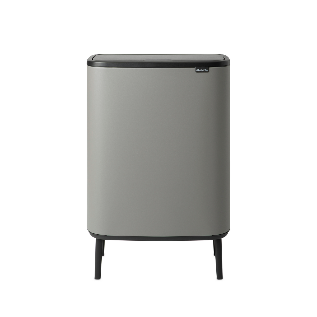Brabantia Bo Touch Bin Hi, met 1 binnenemmer, 60 liter - Mineral Concrete Grey