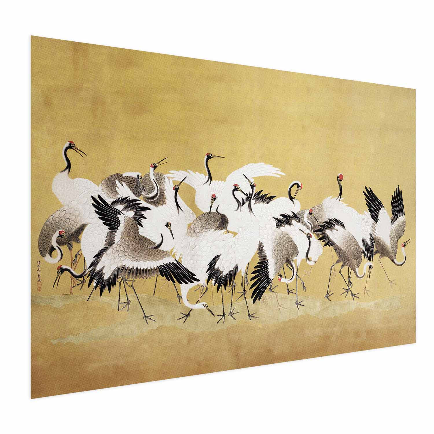 Plakat Japońskie żurawie 30x21 cm