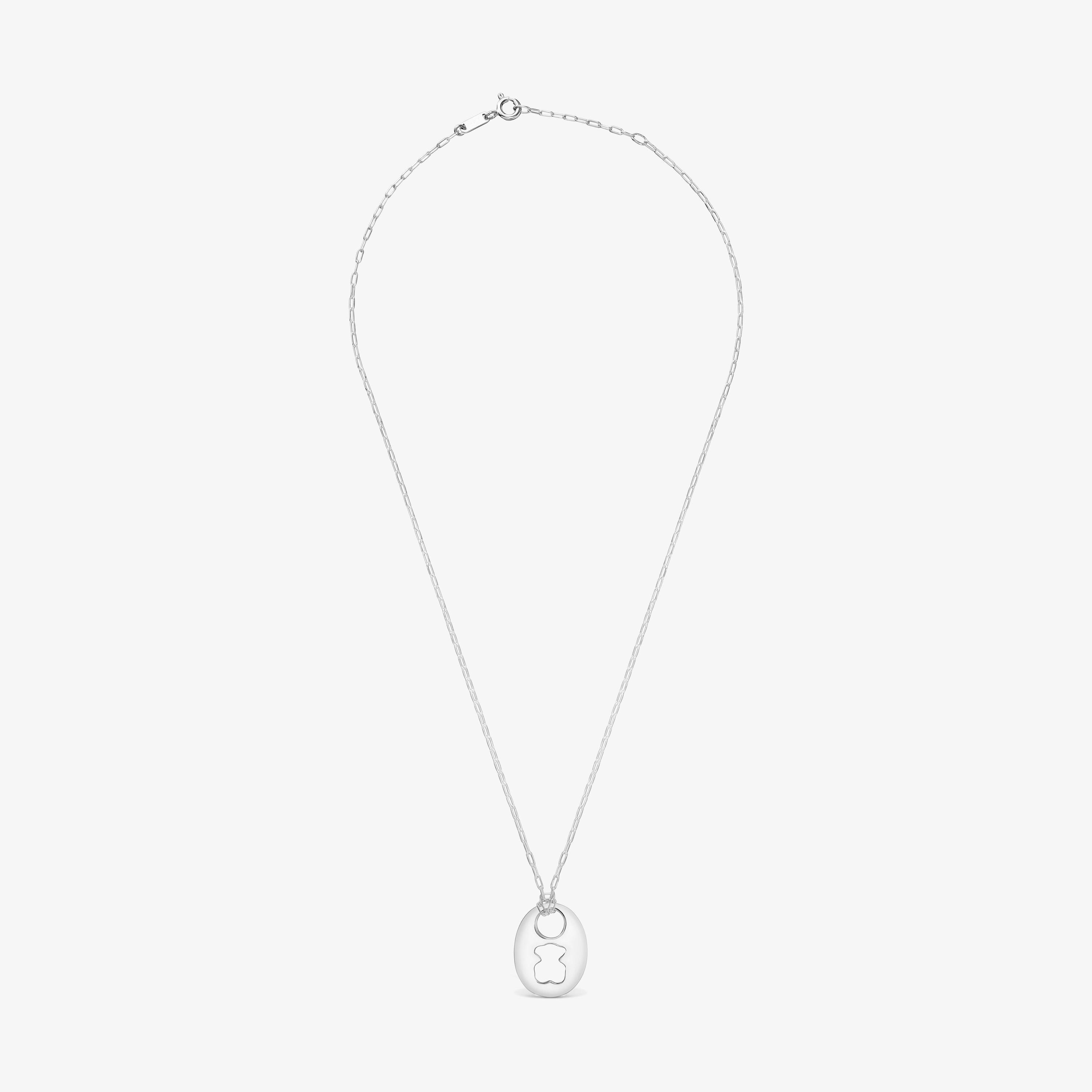 Collar de plata Calabrote Oso