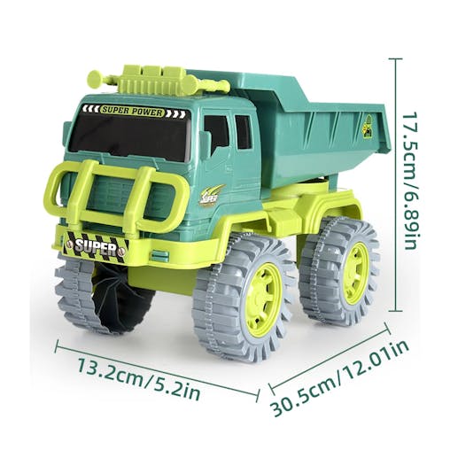 NNEOBA Kids Engineering Dump Truck Toy (Green)