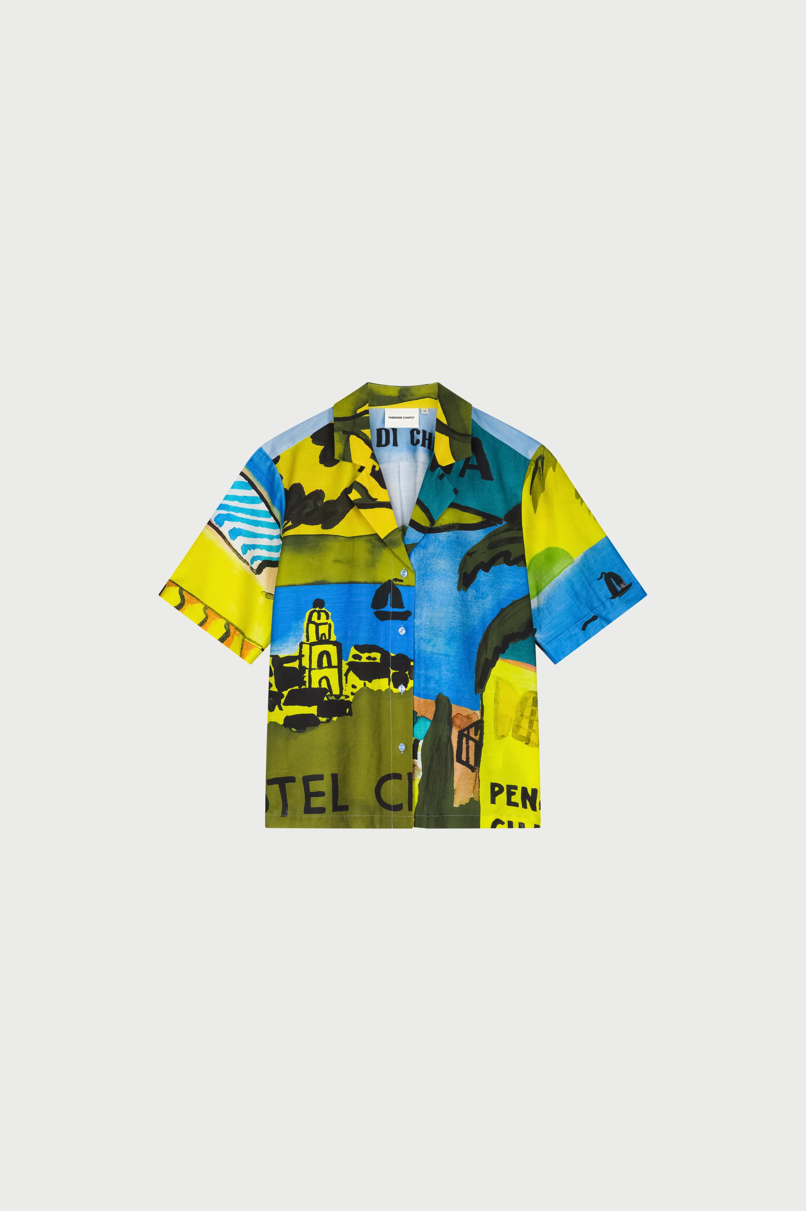 Brock Blouse | Yellow/Blue