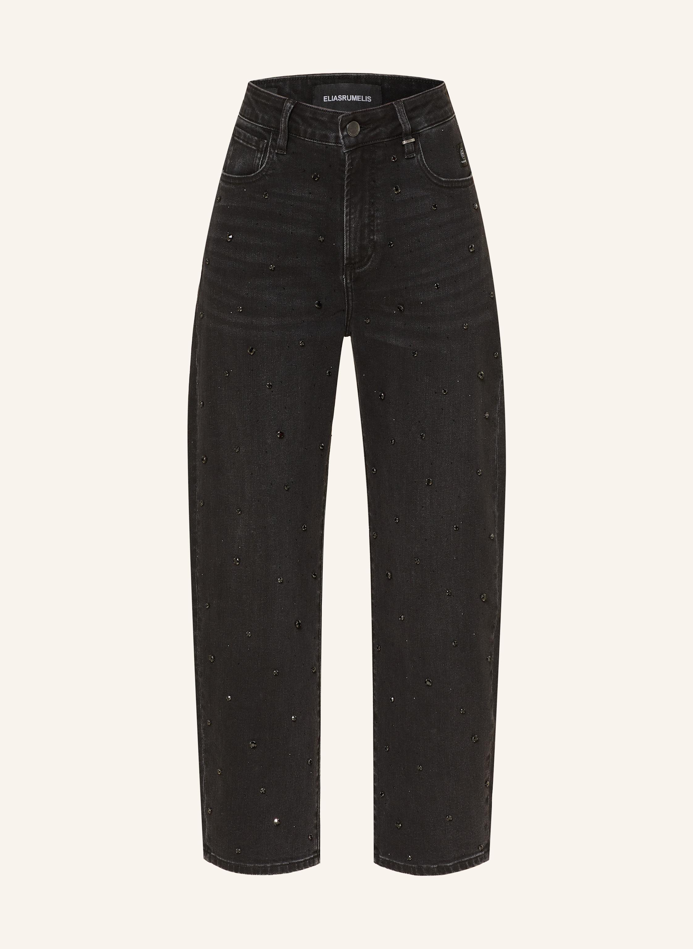 ELIAS RUMELIS Barrel Jeans YOANA mit Schmucksteinen