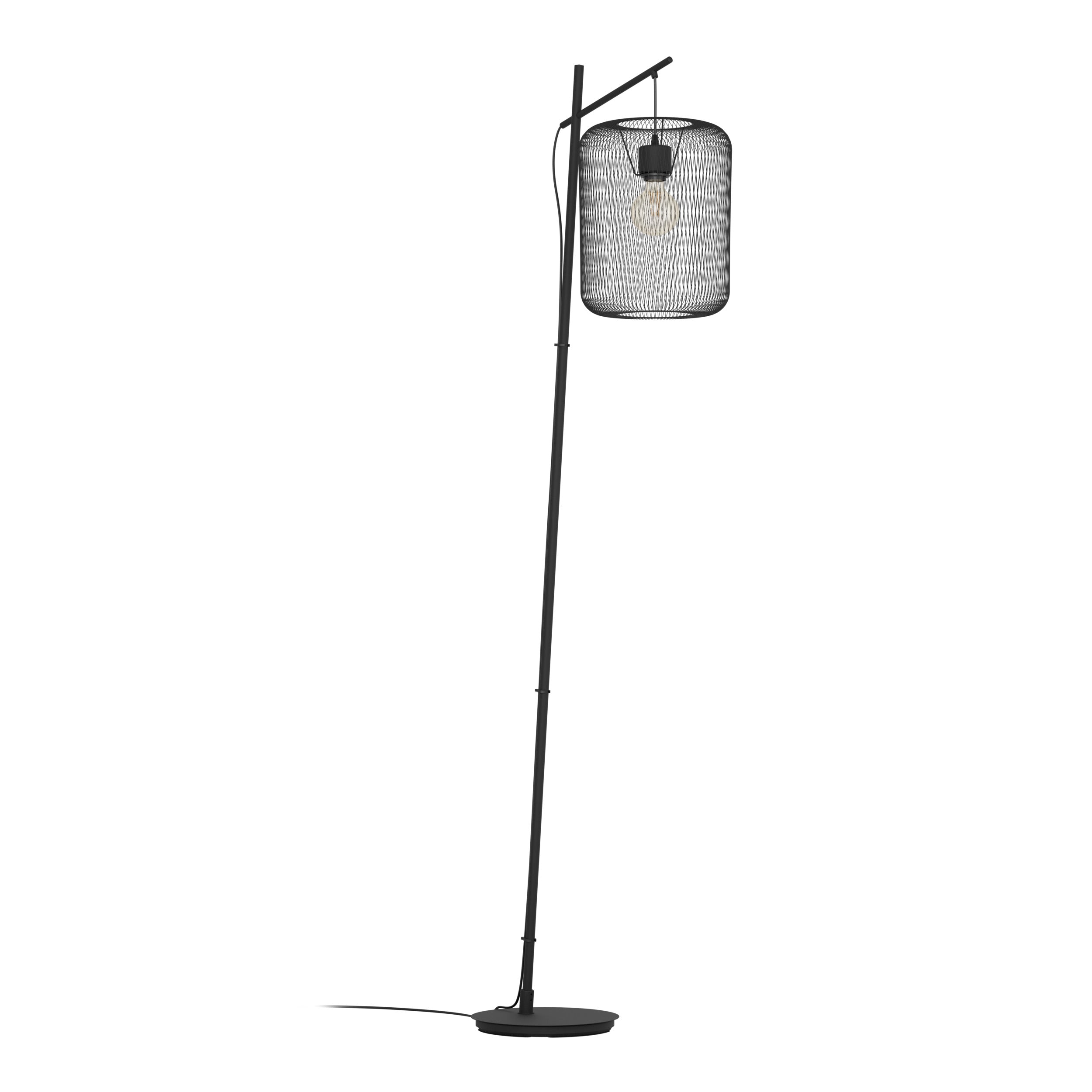 EGLO vloerlamp Wrington - e27 - 194 cm - zwart